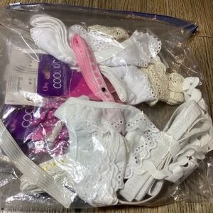 Offray Cool Kids Hair Bows and Lace Trim Ribbon Lot Craft Sewing Supplies